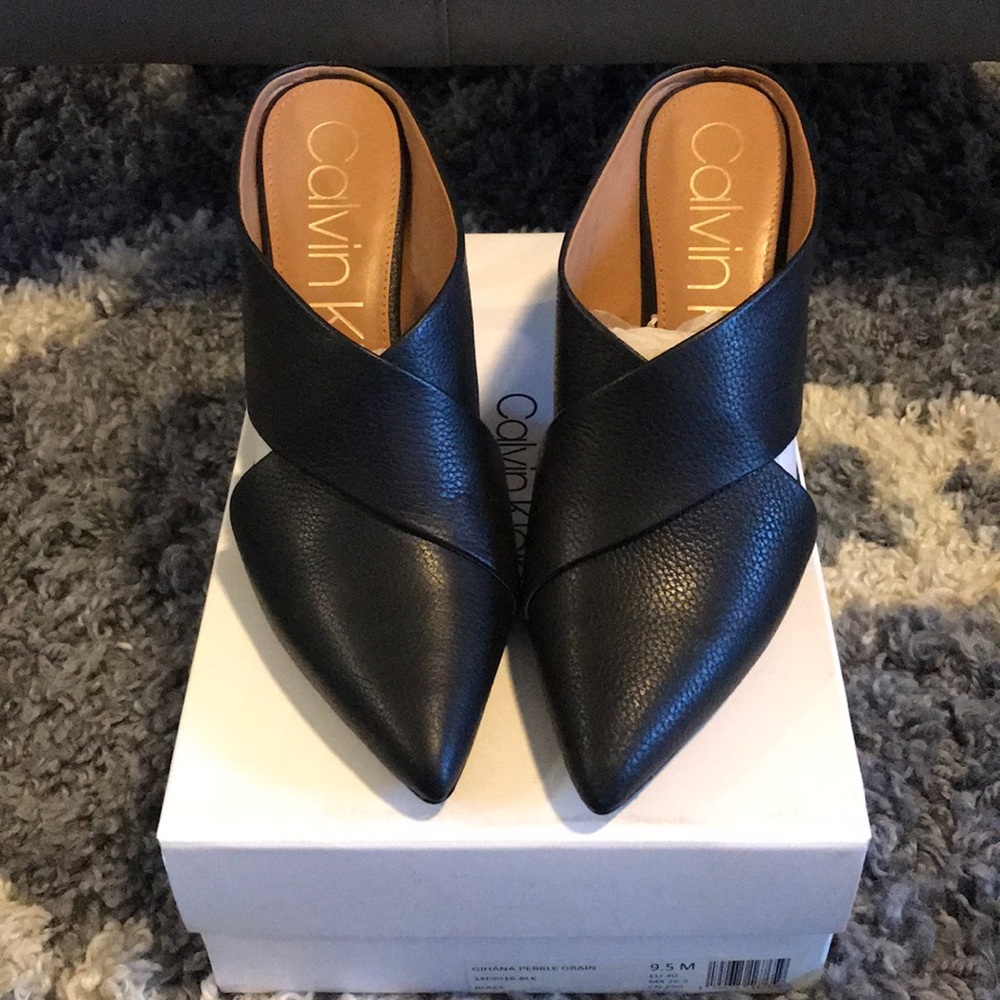 Pointed Black Heels